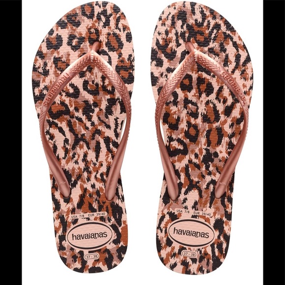 havaianas printed flip flops